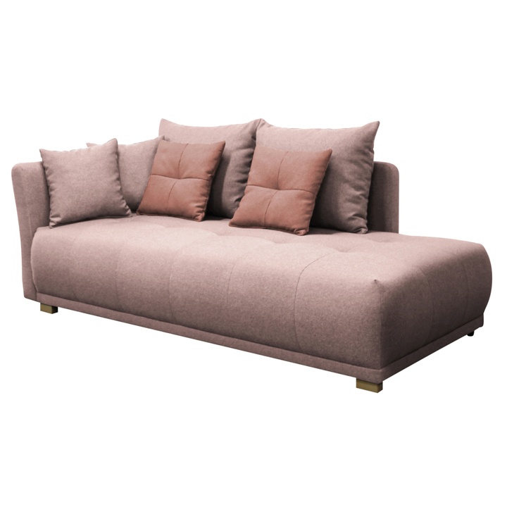 Pohovka/Diván SELAVI ľavá, ružová 1