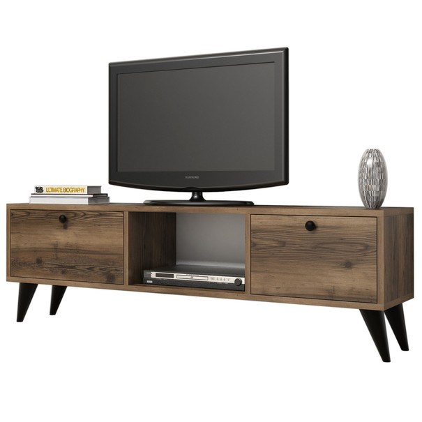 TV stolík SERENAT orech/čierna 1