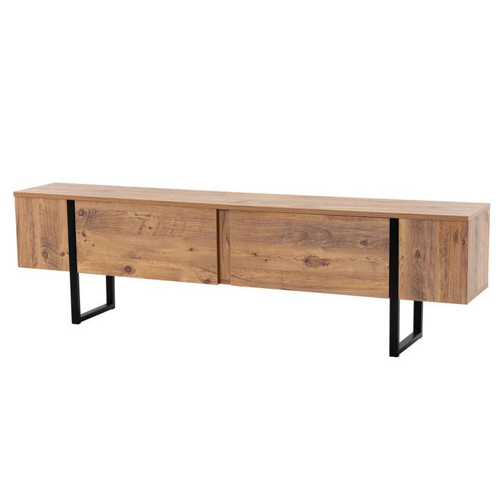 TV stolík SERENITY borovica atlantic/čierna 1