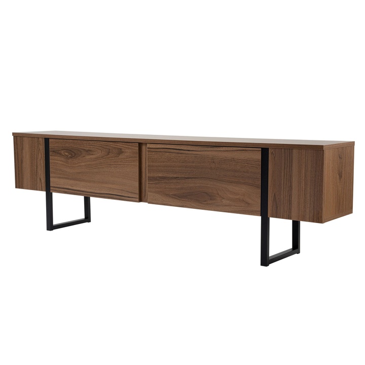 TV stolík SERENITY orech/čierna 1