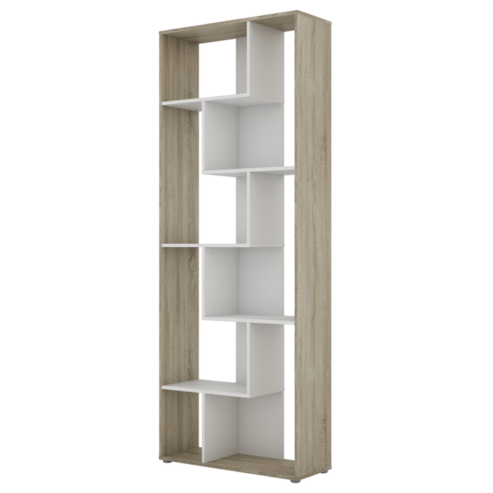 Knižnica SERPENT dub sonoma/biela 1