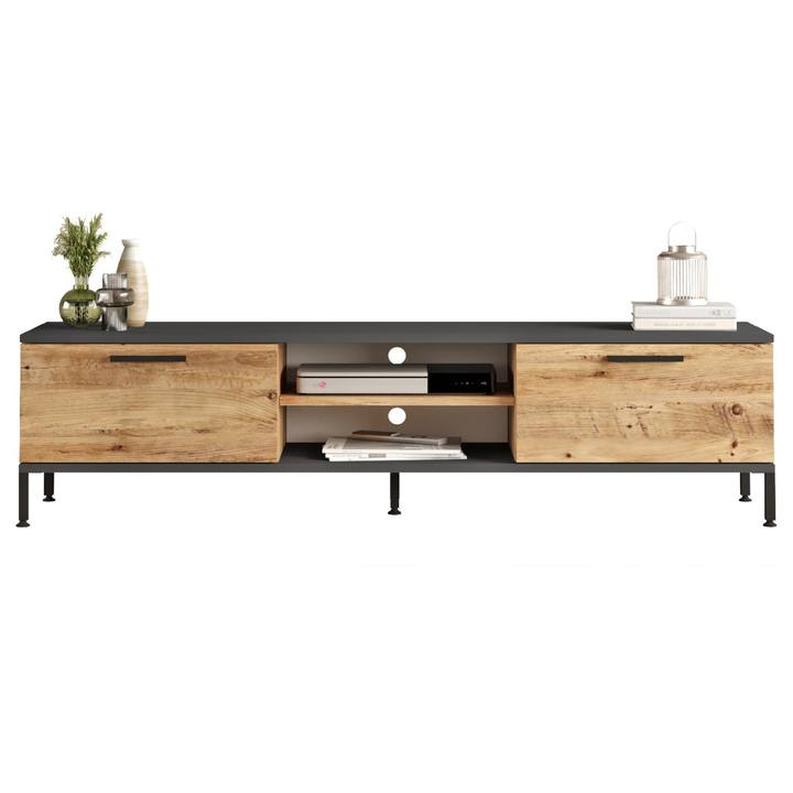 TV komoda SESMO borovica atlantic/antracitová 1