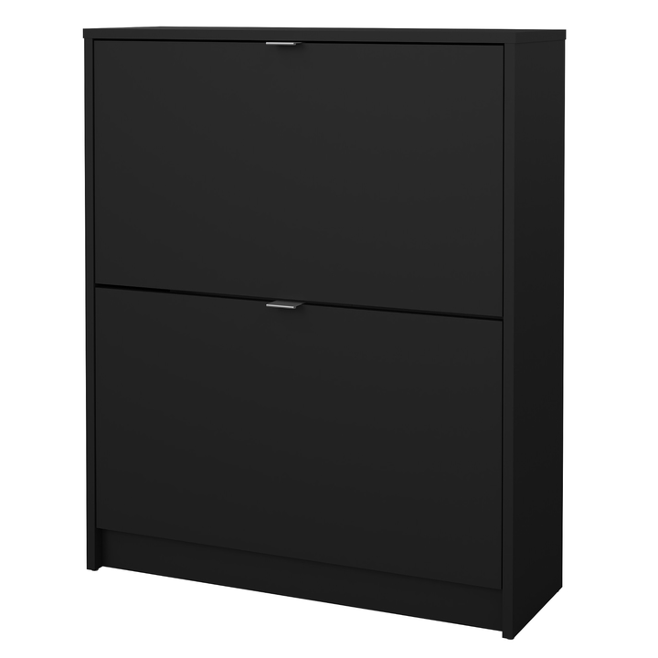 Skrinka na topánky SEVERNE 4 čierna matná 1