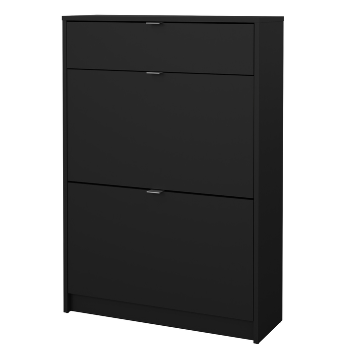 Skrinka na topánky SEVERNE 7 čierna matná 1