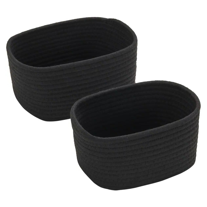 Sada košíkov SHAY čierna, 2 ks 1