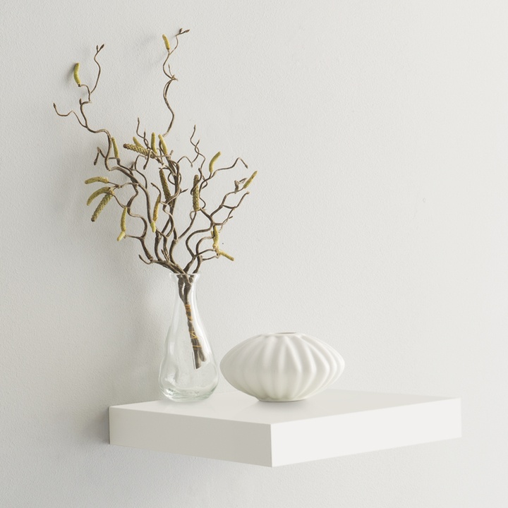 Nástenná polica SHELVY biela, šírka 24 cm 1