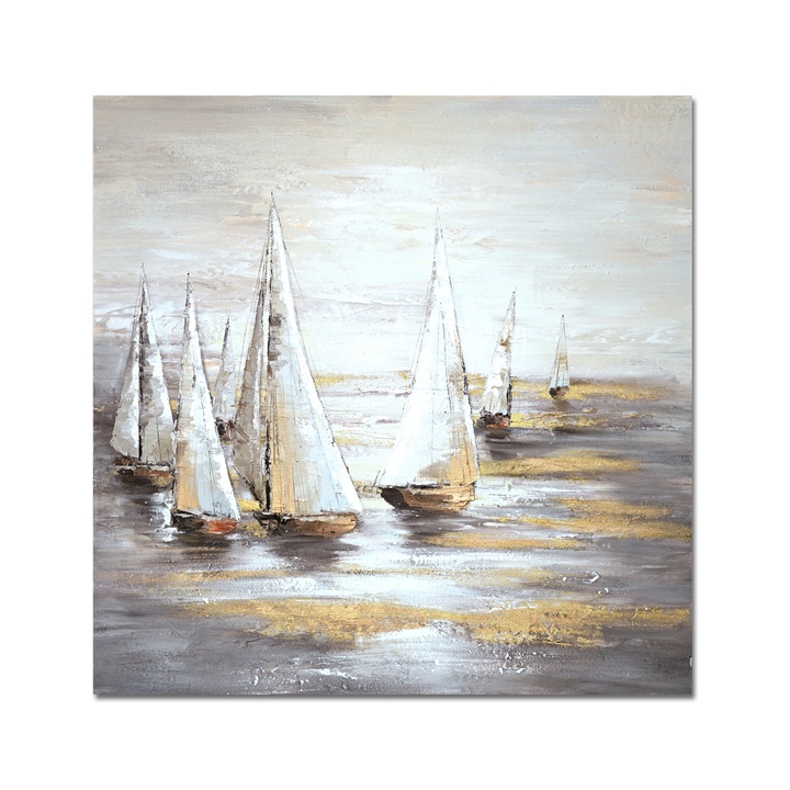 Obraz SHIPS 100x100 cm, viacfarebná 1