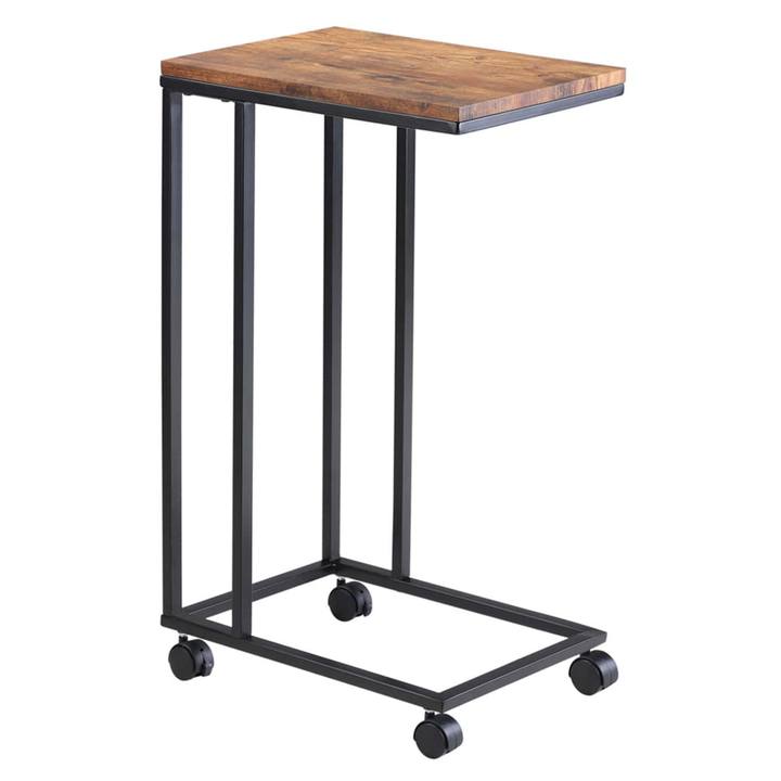 Prístavný stolík SIDE prírodná/čierna 1