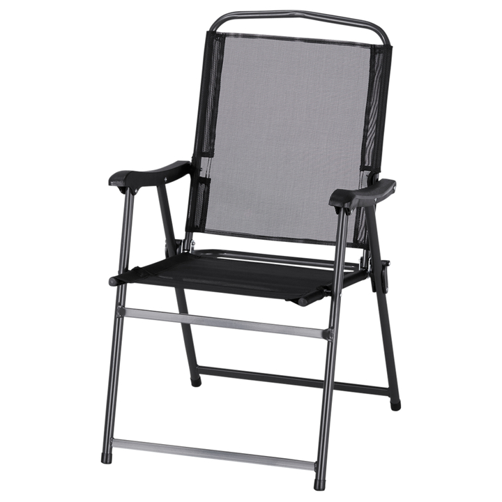 Záhradná stolička SIENNA 2 antracitová/čierna 1