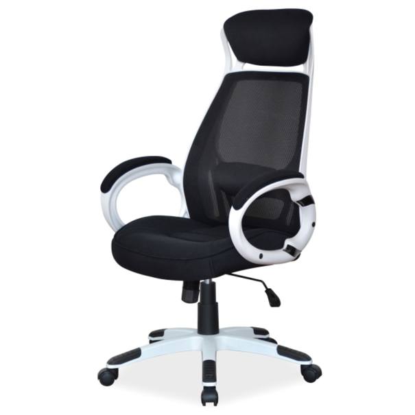 Kancelárske kreslo SIGQ-409 čierna/biela 1