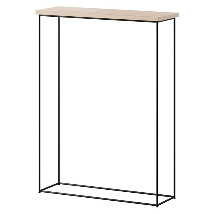 Konzolový stolík SILI čierna/dub sonoma 1