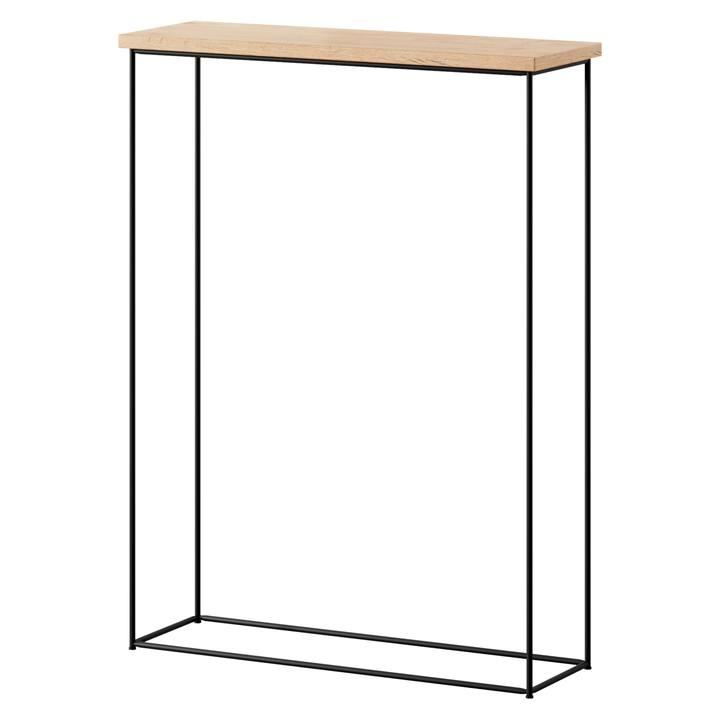 Konzolový stolík SILI čierna/dub lancelot 1