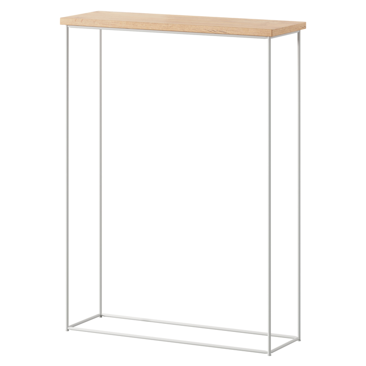 Konzolový stolík SILI biela/dub lancelot 1
