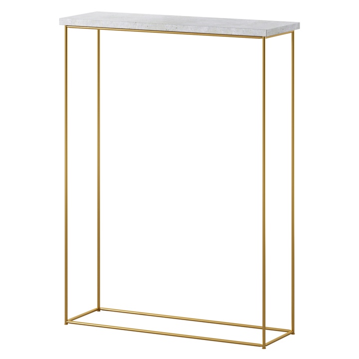 Konzolový stolík SILI zlatá/betón 1
