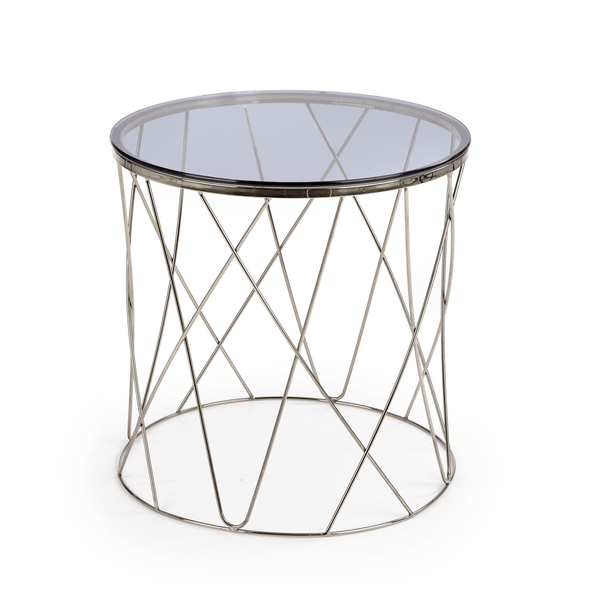 Konferenčný stolík SILINO dymová/chróm 1