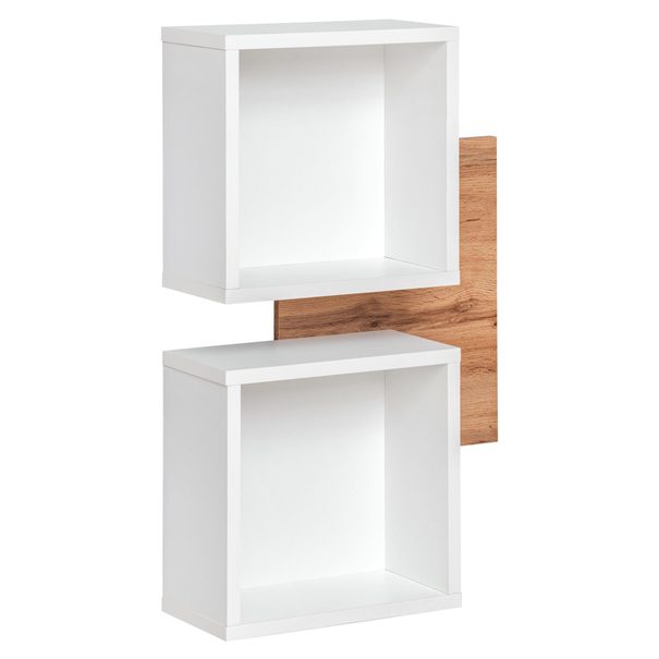 Nástenný regál SIMPLE dub wotan/biela, šírka 60 cm 1