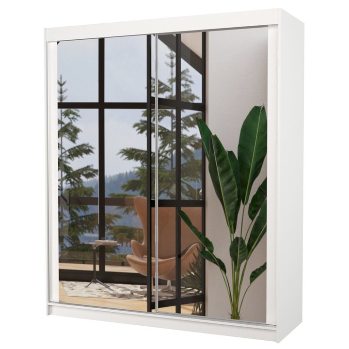 Šatníková skriňa SIRIN biela 1