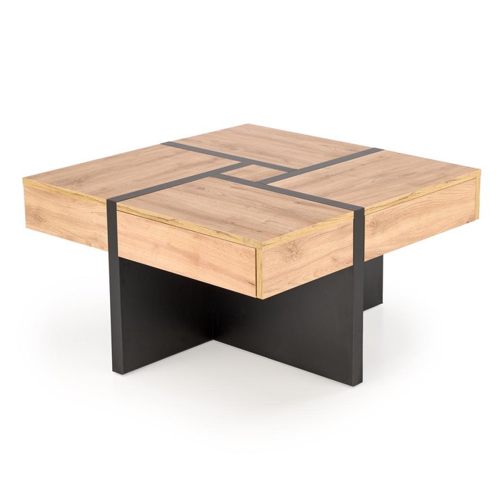 Konferenčný stolík SIVALLO dub craft/čierna 1
