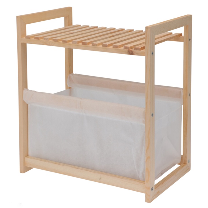 Úložný regál SIWAN borovica/biela 1