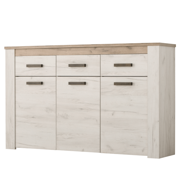 Komoda SKYE dub biely/dub sivý 1