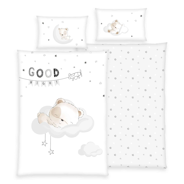 Posteľná bielizeň SLEEPING LITTLE BEAR 40x60 a 100x135 cm 1