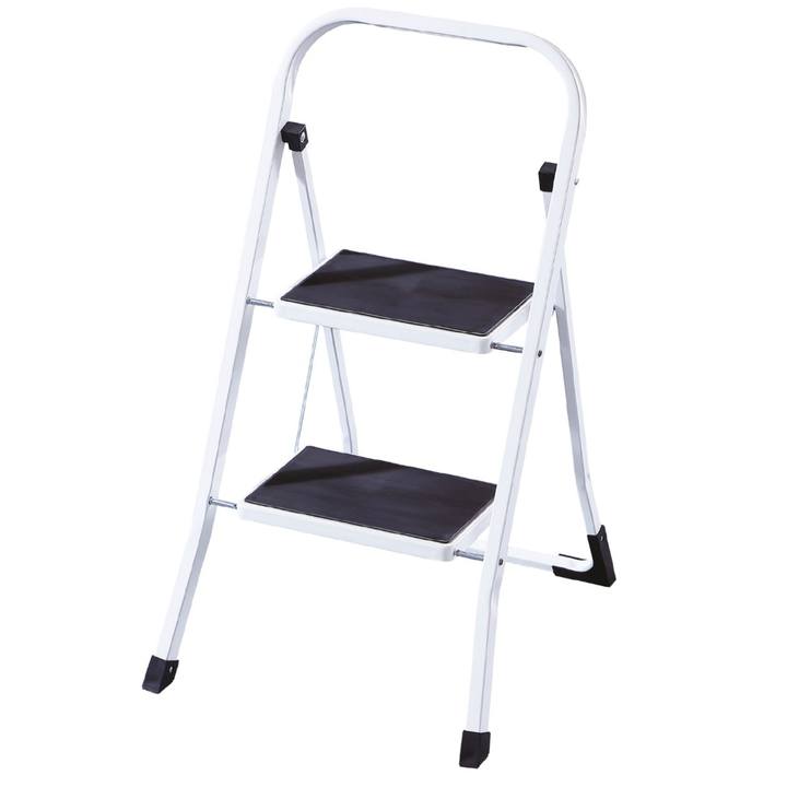 Schodíky SLIP čierna/chróm, 2 stupne 1