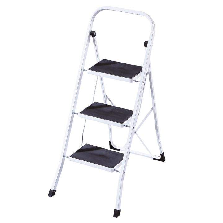 Schodíky SLIP čierna/chróm, 3 stupne 1