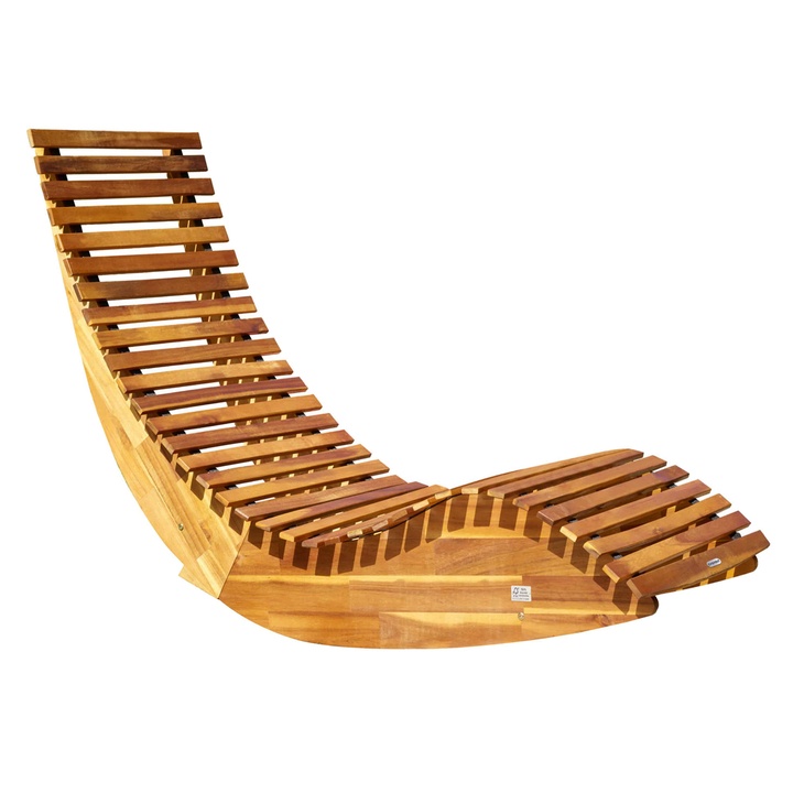 Záhradné ležadlo SOLAR akácia 1