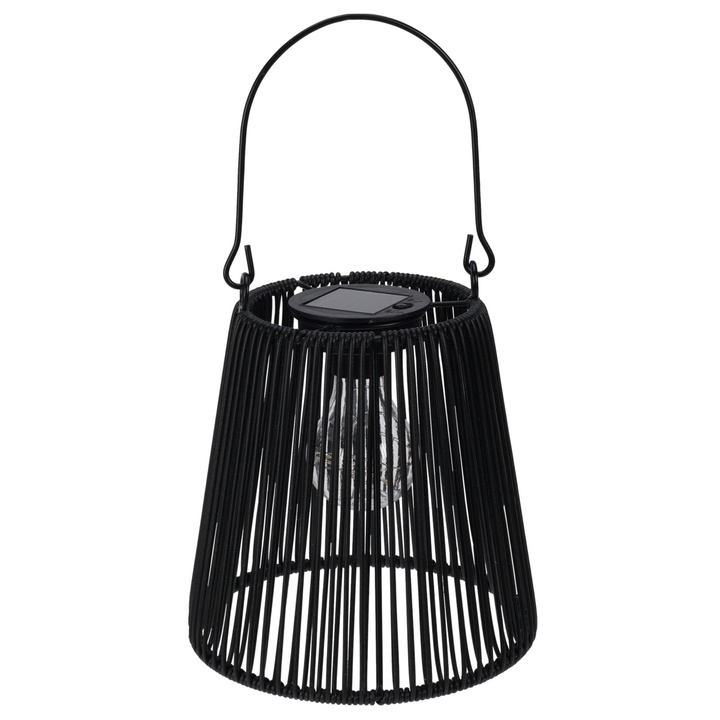 Stolná solárna lampa SOLIS čierna 1