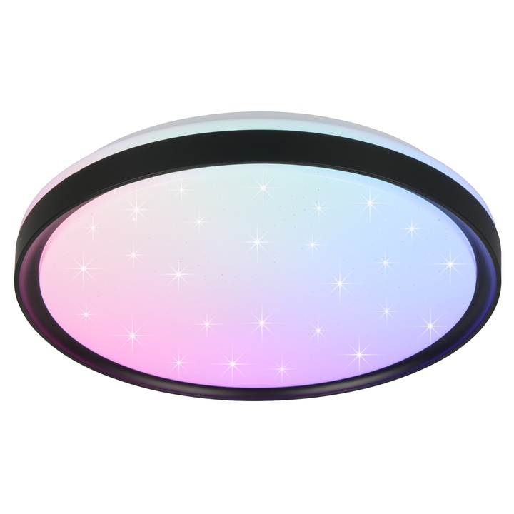 Stropné LED RGB svietidlo SOLIT čierna/biela 1