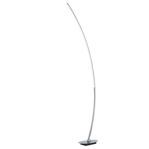 Stojacia LED lampa SOLO brúsený hliník 1