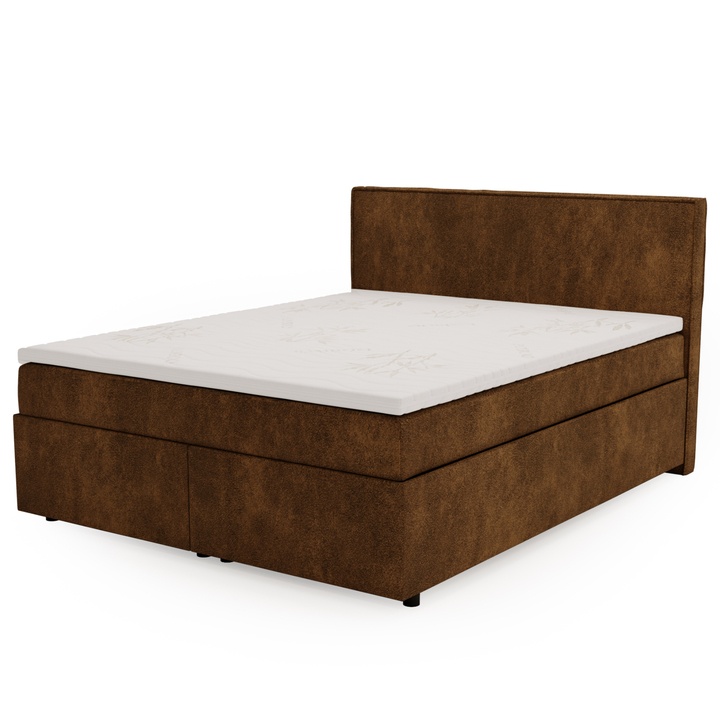 Posteľ boxspring SONIA PLUS hnedá, 160x200 cm 1