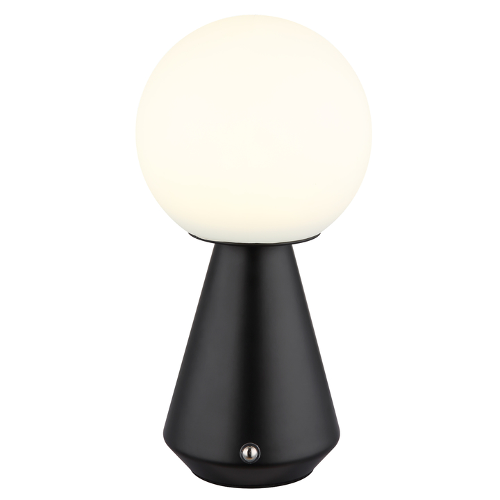 Vonkajšia stolná lampa SORA čierna/biela 1