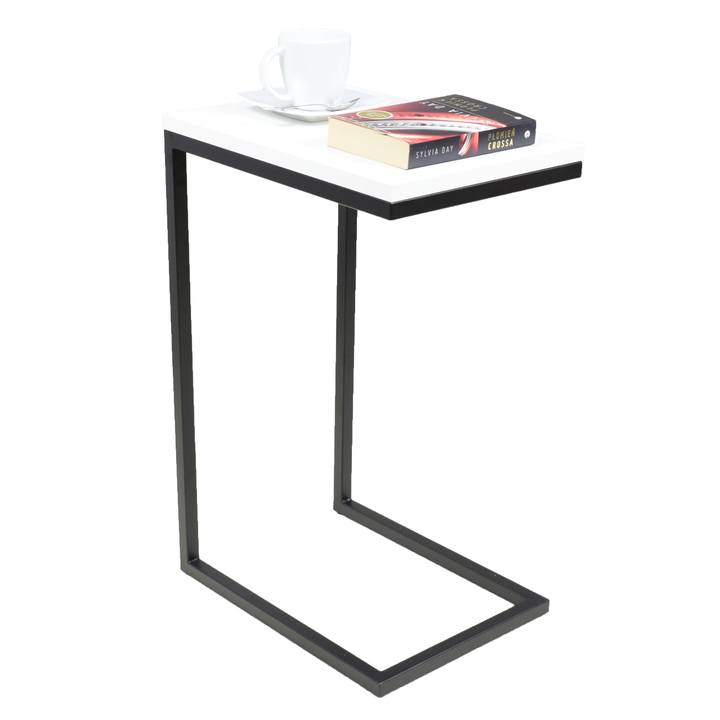 Prístavný stolík SPARK čierna/biela 1
