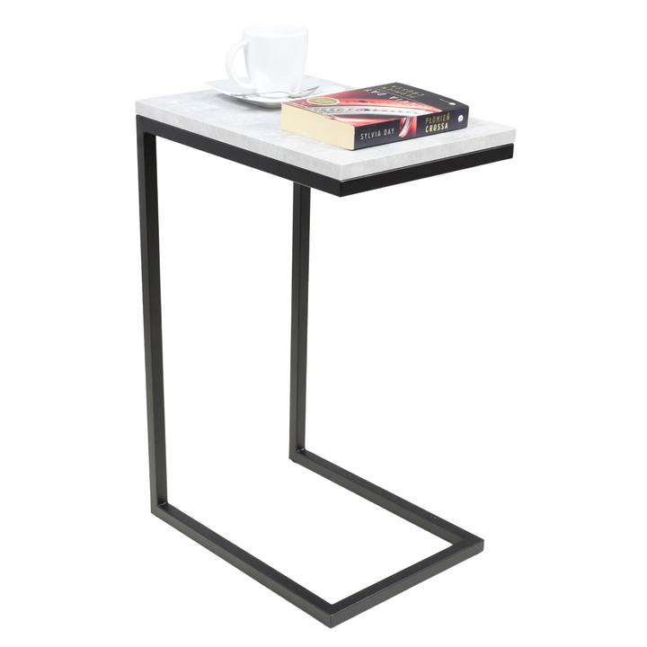 Prístavný stolík SPARK čierna/betón 1