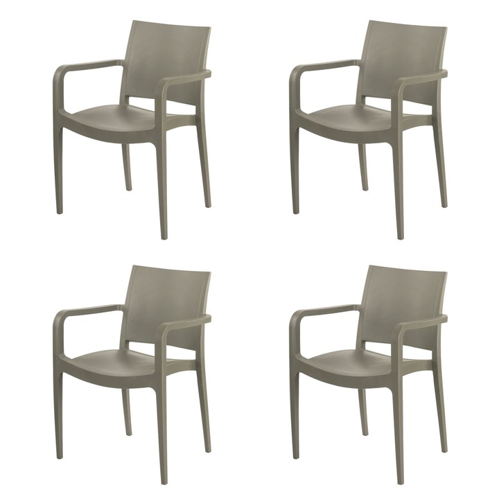 Jedálenská stolička SPECTO sivá, sada 4 ks 1
