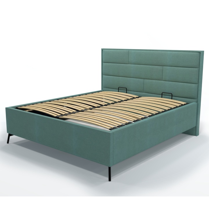 Posteľ s roštom SPECTRAL 1 šalviová, 160x200 cm 1