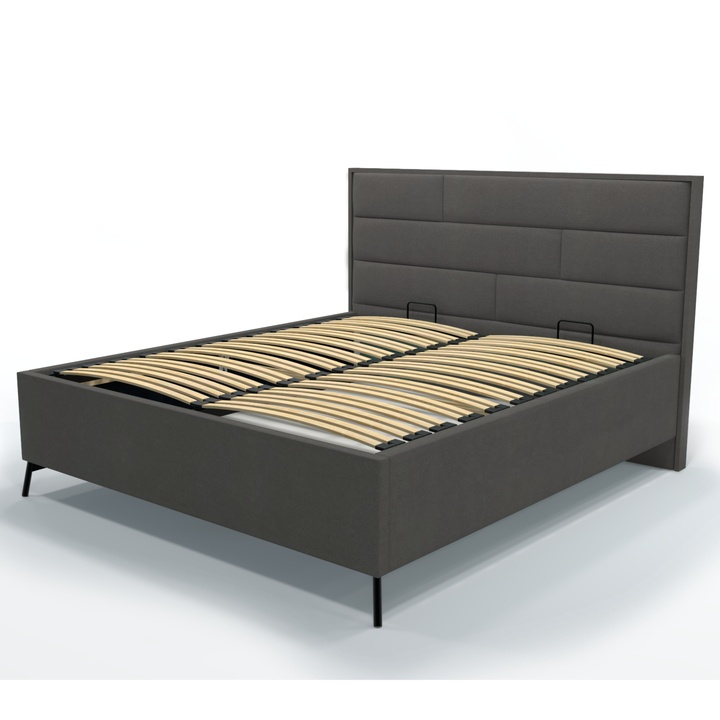 Posteľ s roštom SPECTRAL 1 tmavosivá, 160x200 cm 1