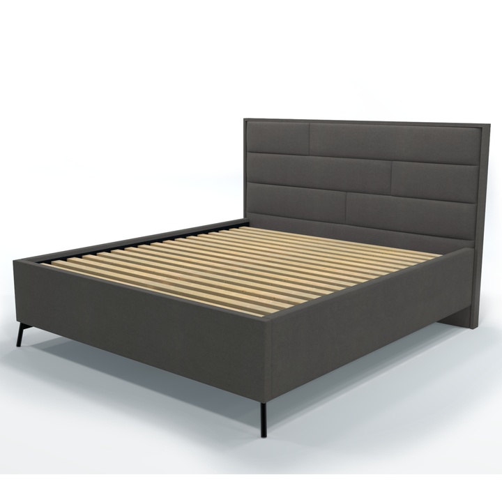 Posteľ s roštom SPECTRAL 2 tmavosivá, 160x200 cm 1