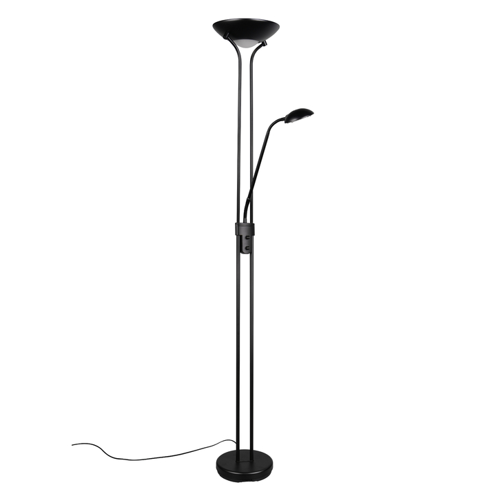Stojacia LED lampa SPOCK čierna 1