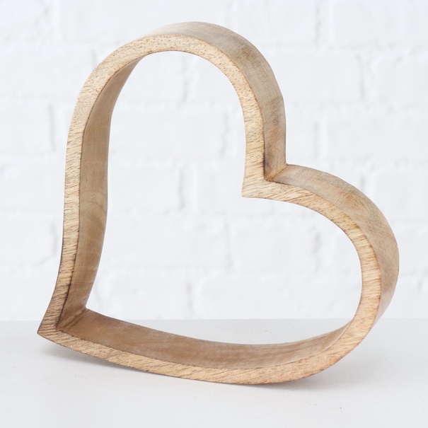 Dekorácia SRDCE FLACHAU mango, 14x14 cm 1