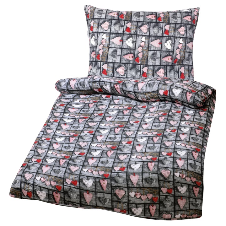 Posteľná bielizeň SRDCE 70x90 a 140x220 cm 1