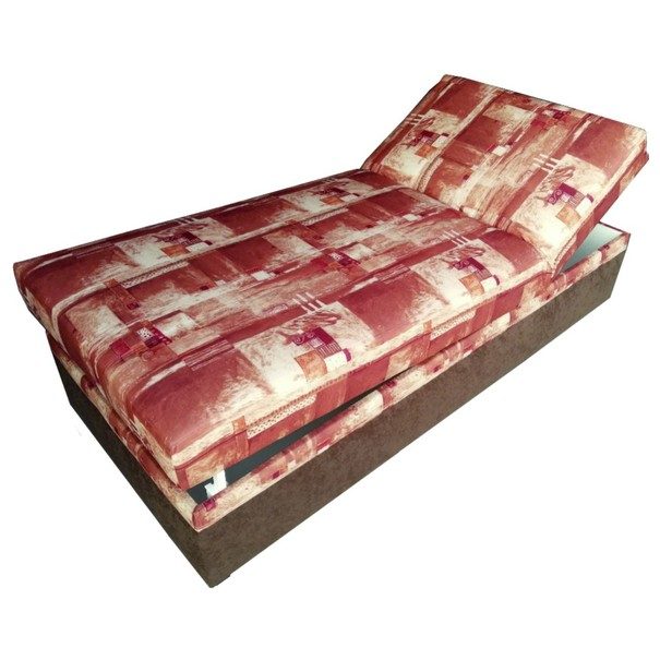 Polohovacia váľanda STEFI hnedá/viacfarebná, 90x200 cm 1