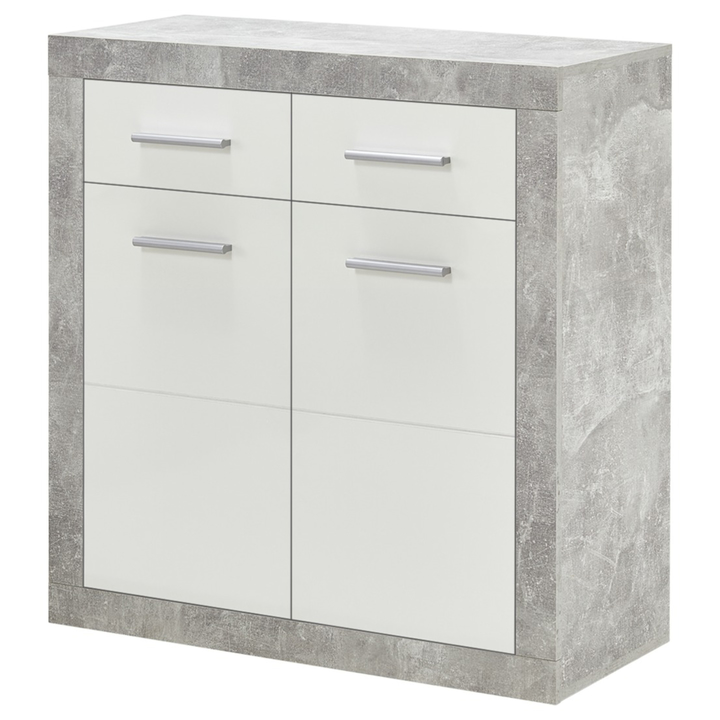 Komoda STONE 5 betón/biela 1