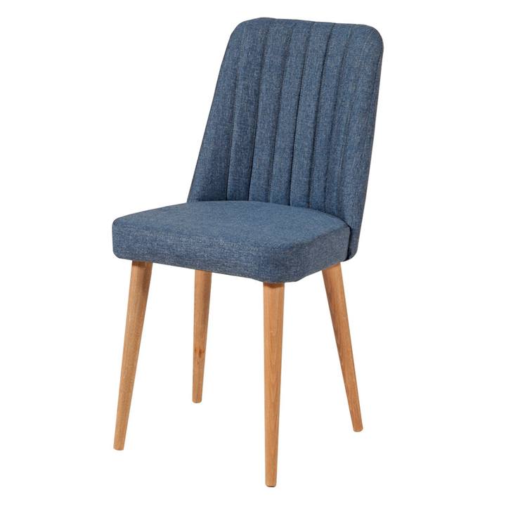 Jedálenská stolička STORMI modrá/borovica atlantic 1