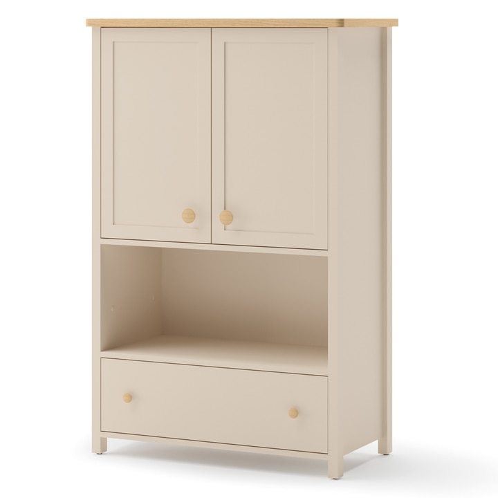Komoda STORY pieskovo béžová/dub vincenza, šírka 85 cm 1