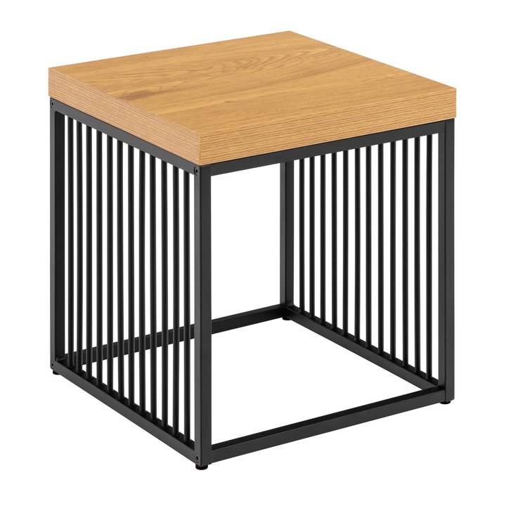 Odkladací stolík STRINGTON prírodná/čierna 1