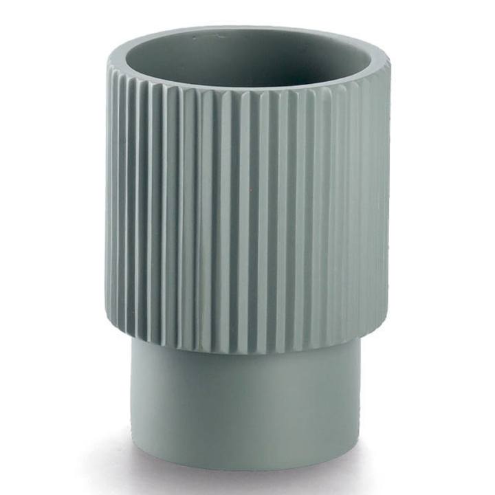 Téglik na zubné kefky STRIPES zelená 1