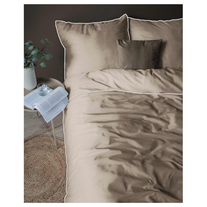 Posteľná bielizeň STYLE taupe, 70x90 a 140x200 cm 1