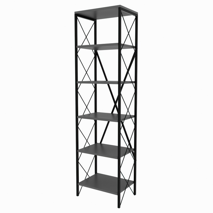 Regál SUADIYE antracitová 1